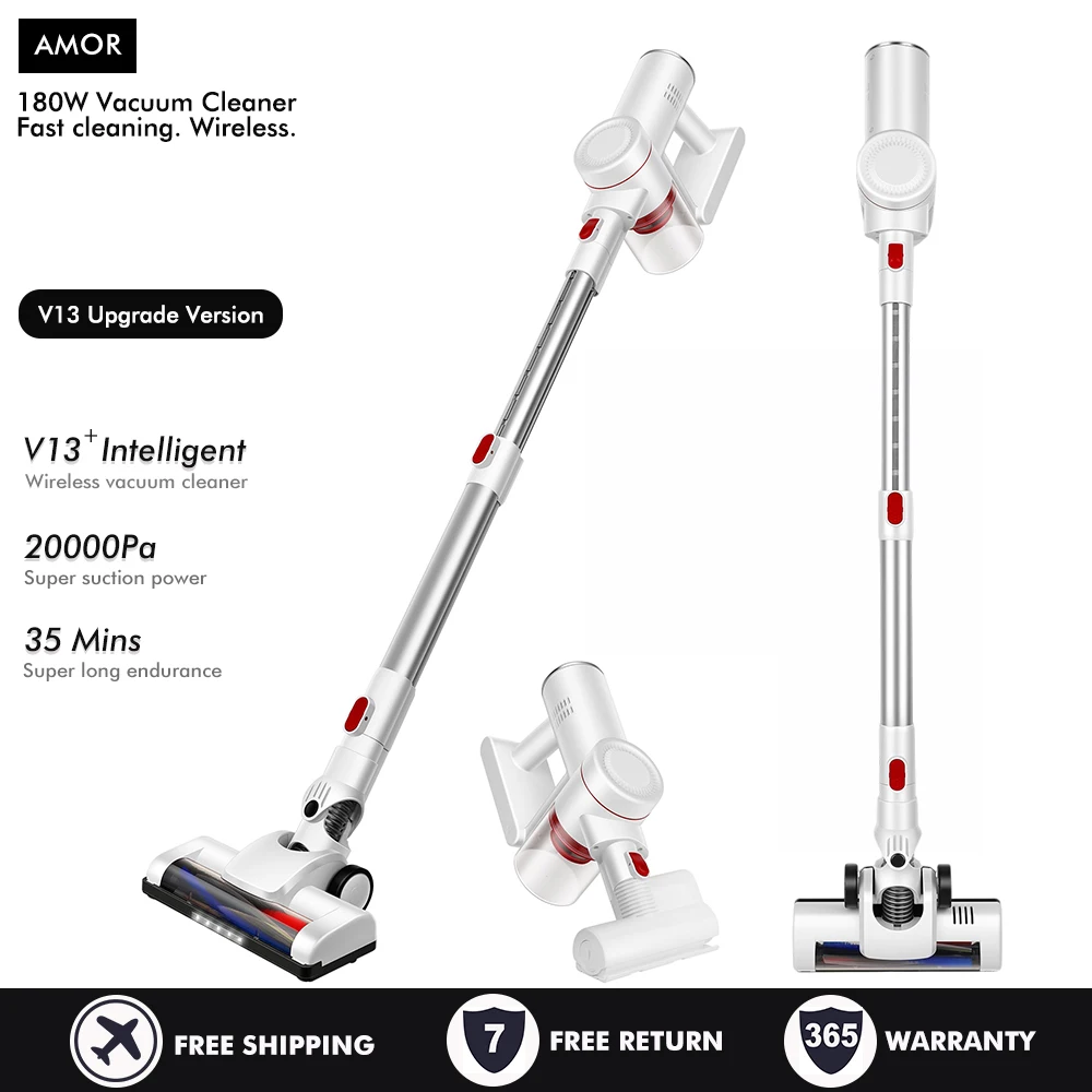 V13 Handheld Wireless Vacuum Cleaner 180W 18kPa Suction Power Vertical Multi-function Handheld Sweeper Mopping Machine