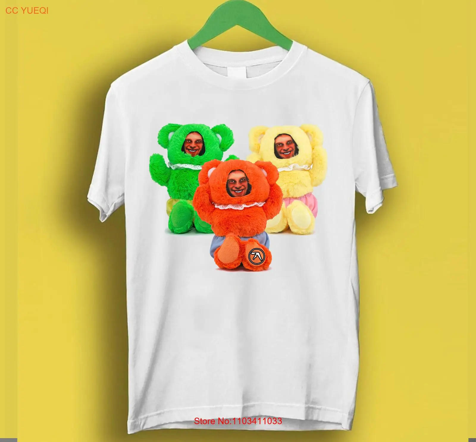 Футболка Aphex Twin Тедди с графическим рисунком лучший подарок рубашка унисекс