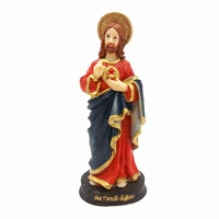 image of sacred heart of jesus beautiful resin sculpture 15 cm catholic gift religious decoration
