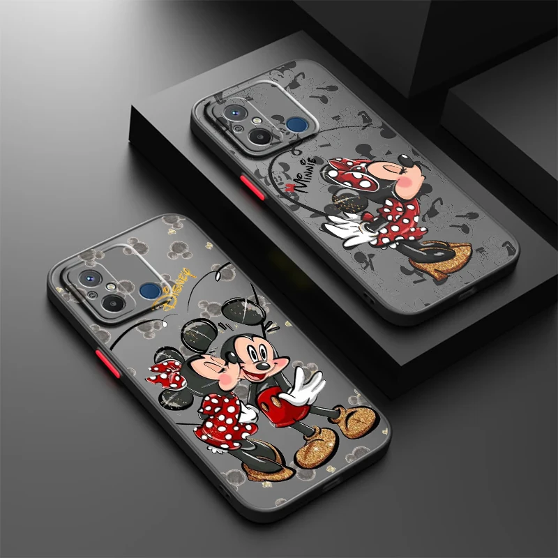 

Mickey Minnie Love For Xiaomi Redmi 12 12C 10 11A 10X 10C 9C 9A 9AT 9 8A 8 Frosted Translucent Hard Phone Case Phone Case Cover