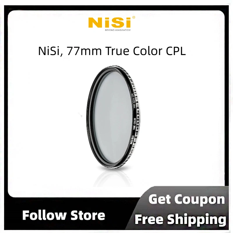 Фото Поляризационный фильтр NiSi True Color PRO Nano CPL 82 мм, без цветовых искажений, высококачественное оптическое стекло, технология Cine Sealed №1
