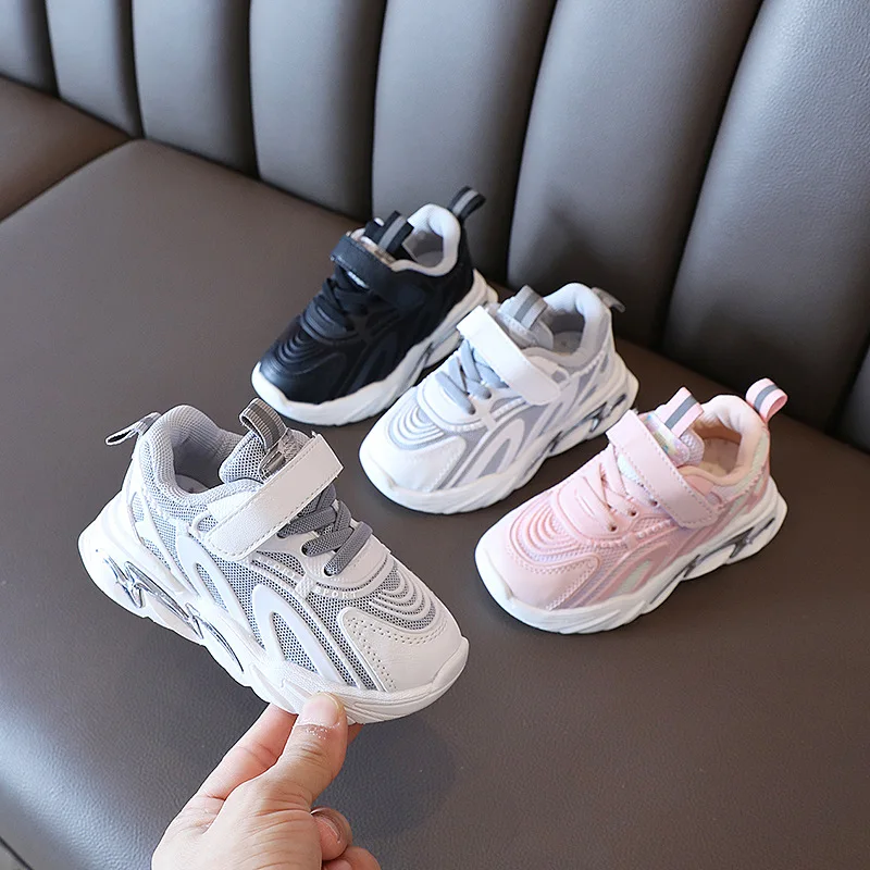 

Baby Girls Boys Casual Shoes Autumn Kids Sneakers Soft Bottom Non-slip Breathable Outdoor Children Sports Shoes Student Shoes