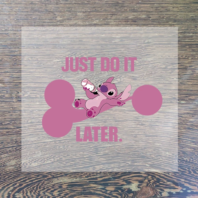 Наклейки на одежду из мультфильма Лило и Стич 10 шт