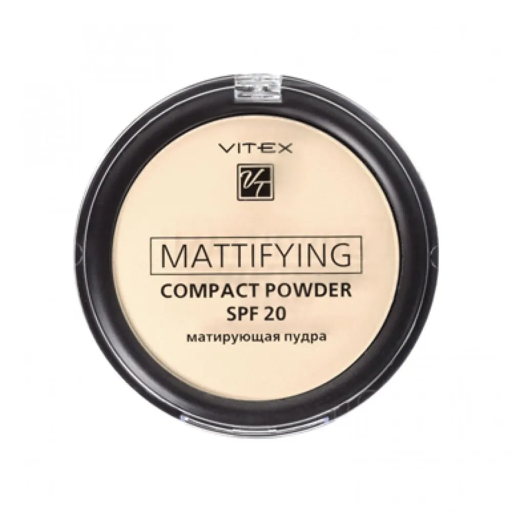 Витекс Матирующая компактная пудра для лица Mattifying compact powder SPF20 тон 01 Porcelain шт.