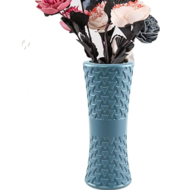 

Аксессуары для домашнего декора, ваза с цветочной композицией, дизайнерские вазы белого и розового цветов для гостиной, интерьерные декора...