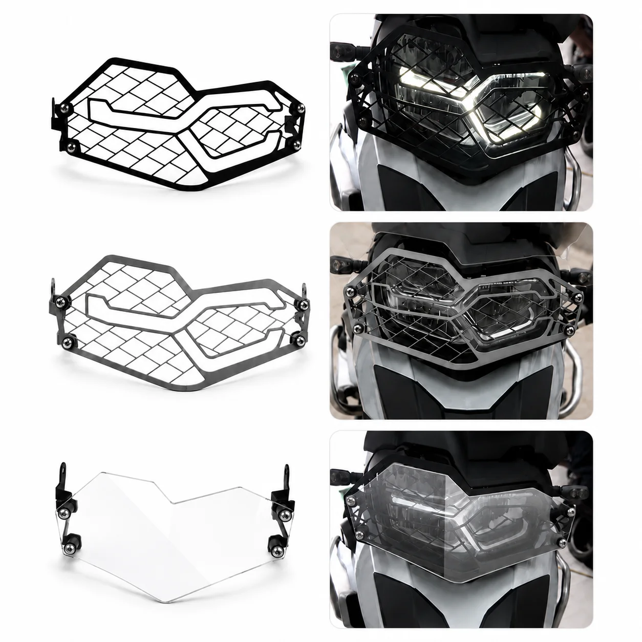 Фото Защитная решетка для фар мотоцикла BMW F750GS F850GS 2018-2023, сетчатый экран для фар, аксессуары №1