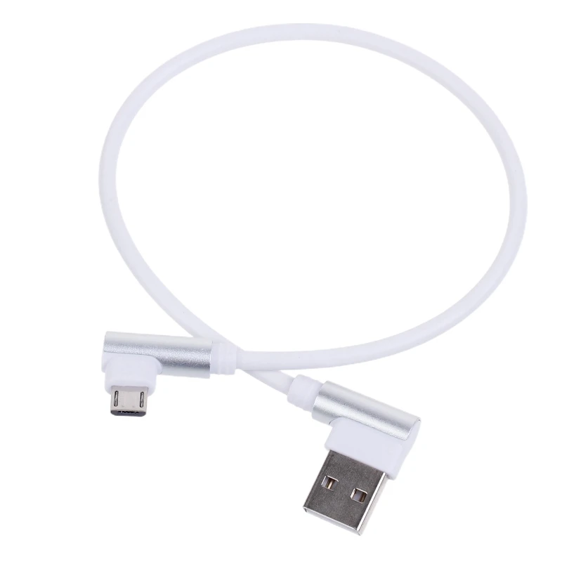 

Fast Charging Data Sync Cable 5.5 Inch Right Angle Micro USB Charger Cord Wire