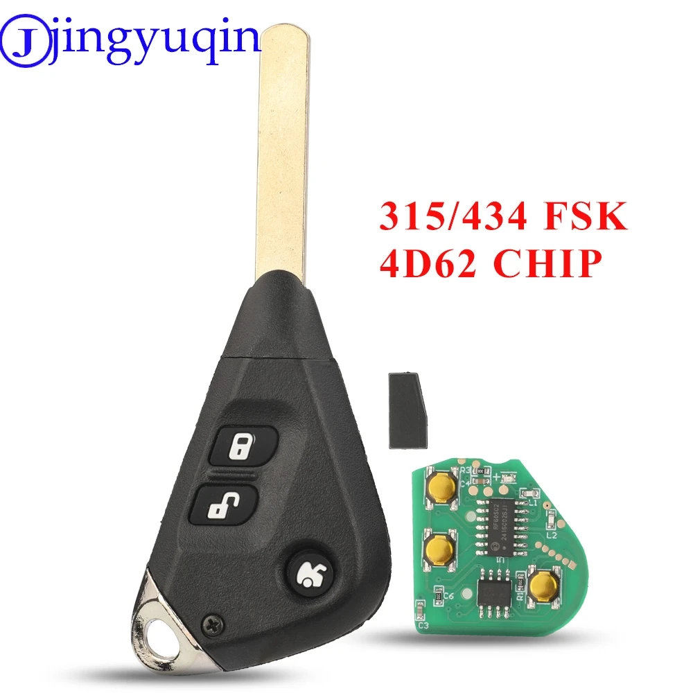 

Jingyuqin дистанционный ключ от автомобиля FSK 315/433 МГц с чипом 4D62 для Subaru Liberty Impreza Forester Outback B13 2005-2009