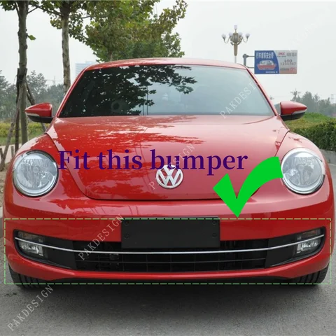 Для Volkswagen Beetle передний бампер, спойлер, разделитель для губ, диффузор 2012-2017, 3 шт., глянцевый черный комплект кузова, аксессуары для тюнинга