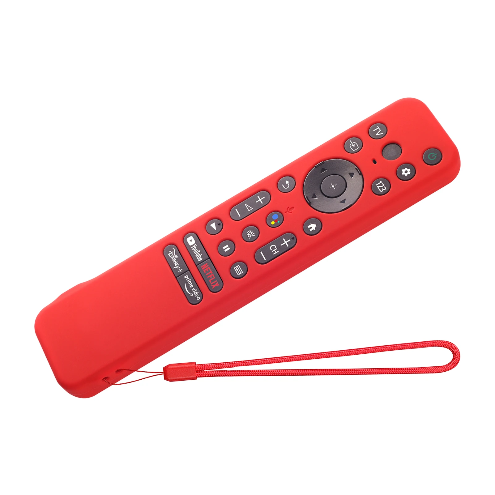 

Силиконовый защитный чехол со шнурком, защитный чехол для пульта дистанционного управления для телевизора, противоударный светящийся сили...