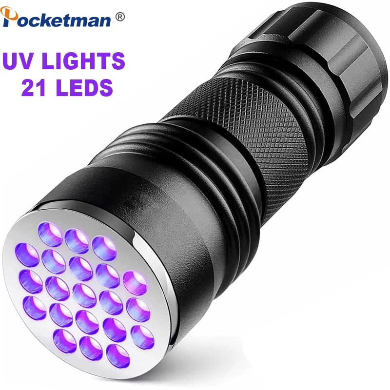 

POCKETMAN УФ-фонарик 21 LED черный