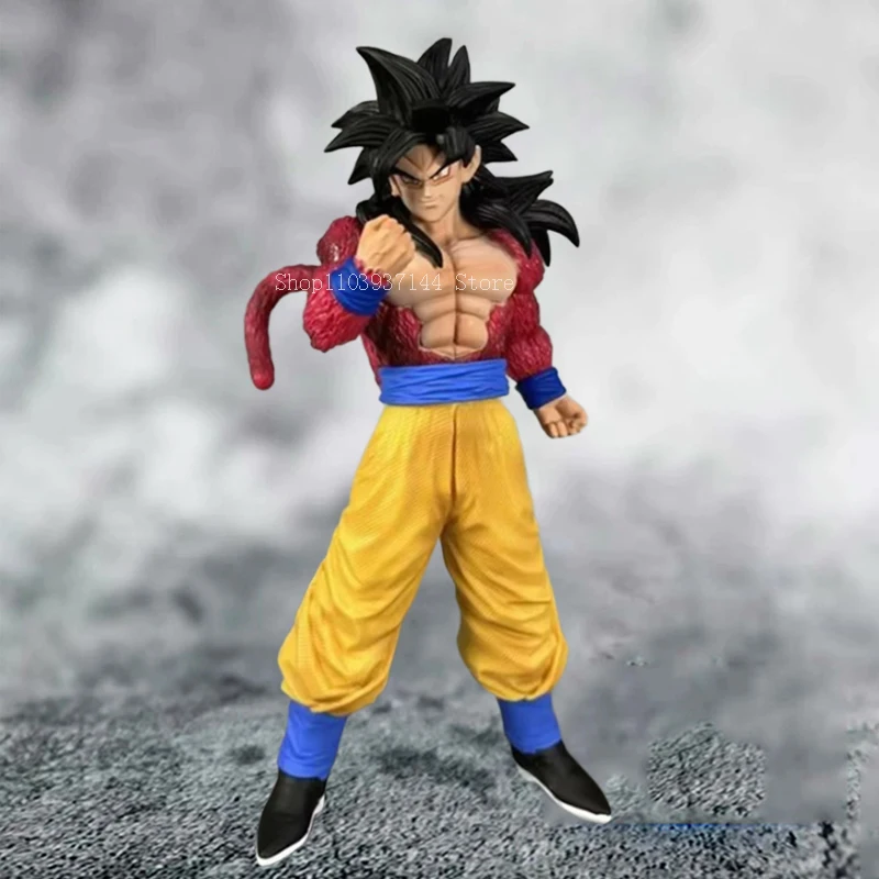 30 см Dragon Ball Goku Фигурка SSJ4 Статуя Gk Violent Bear Son Супер Сайян Модель ПВХ Коллекционные