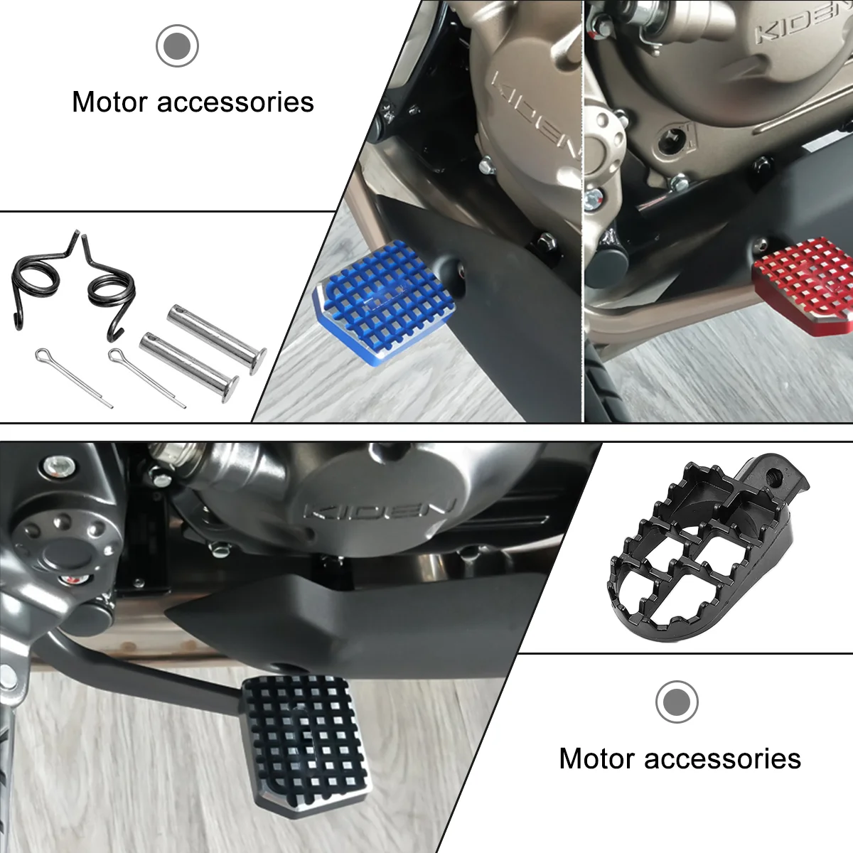 2 шт. задняя педаль мотоциклетные педали внедорожные аксессуары Байк для