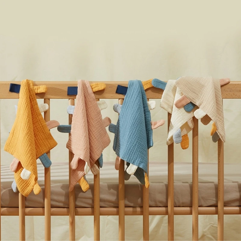

Детское успокаивающее полотенце, Мягкое хлопковое одеяло для новорожденных, игрушка для сна, цветное успокаивающее одеяло, слюнявчик, Подарочное полотенце