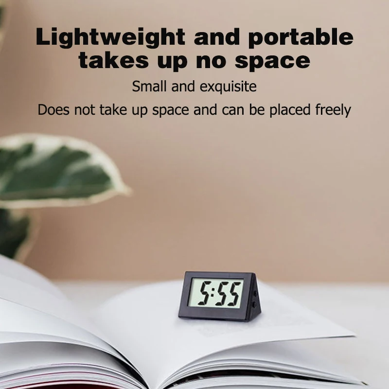 Минималистичные мини-электронные часы бесшумные настольные с дисплеем времени