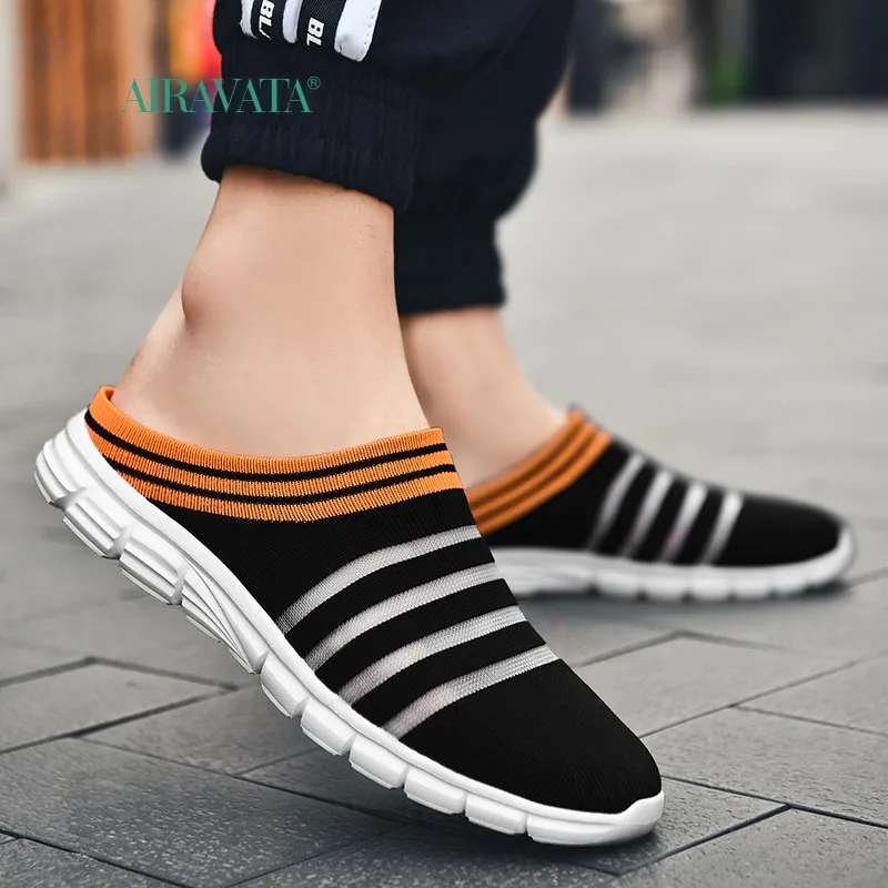Summer Men Women Outdoor Sandals Lightweight Casual Womens Indoor Slippers Male Flats Breathable Slip-on Soft Bottom Non-slip