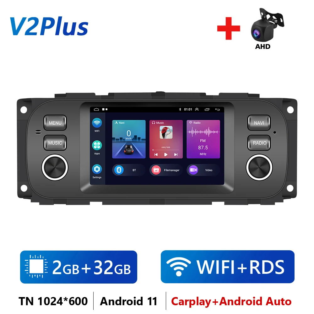 

Автомагнитола LeeKooLuu, 2 Din, Android 11, GPS, Wi-Fi, беспроводной Автомобильный плеер для JEEP Grand Cherokee Liberty Wrangler Chrysler Dodge