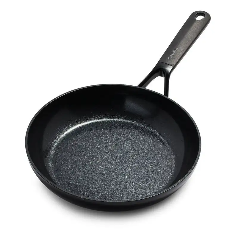 

Healthy Ceramic Nonstick Hard Anodized Fry Pan/Skillet 9.5", Black