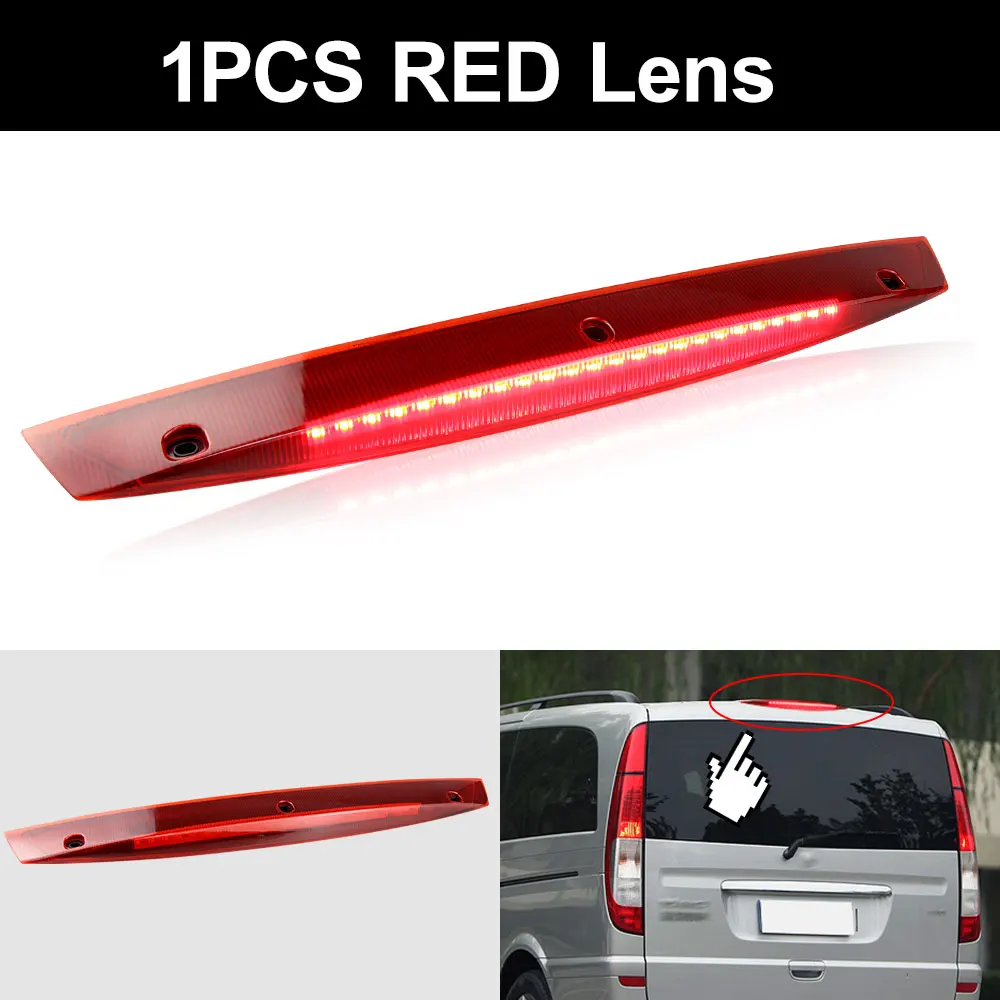 

Для Mercedes Для Benz Vito Viano W639 A 6398200056 6398200056 Задний фонарь автомобиля с высоким креплением, 3-й задний третий стоп-сигнал, светодиодный стоп-сигнал