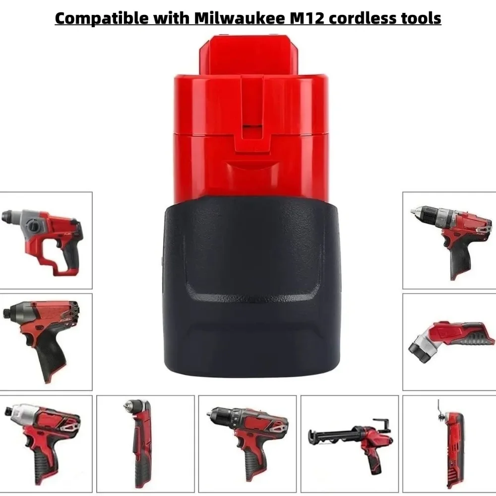 ✔ Аккумуляторная батарея 12 В для инструментов Milwaukee M12. Совместим с 48-11-2402, 48-11-2411, и 48-11-2401MIL-12A-LI 12 В. (art.: 3920d2b38c824) - 3920d2b38c824