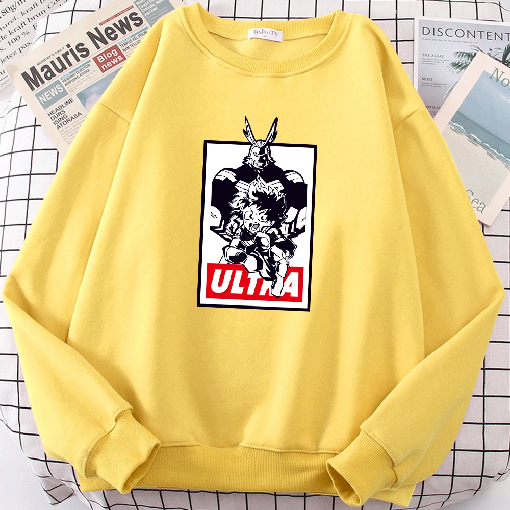 

Толстовка мужская с капюшоном и принтом героев аниме Моя геройская академия