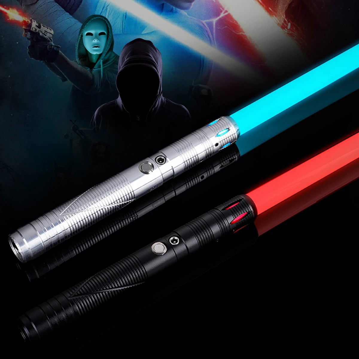 

Light Sabers for Adults Metal Light Saber 7 Colors Changeable Electronic Lights Saber with Sound Realistic Handle Light Swords
