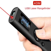 handheld 40m laser distance meter usb rechargeable rangefinder laser tape smart digital range finder distance measuring tools