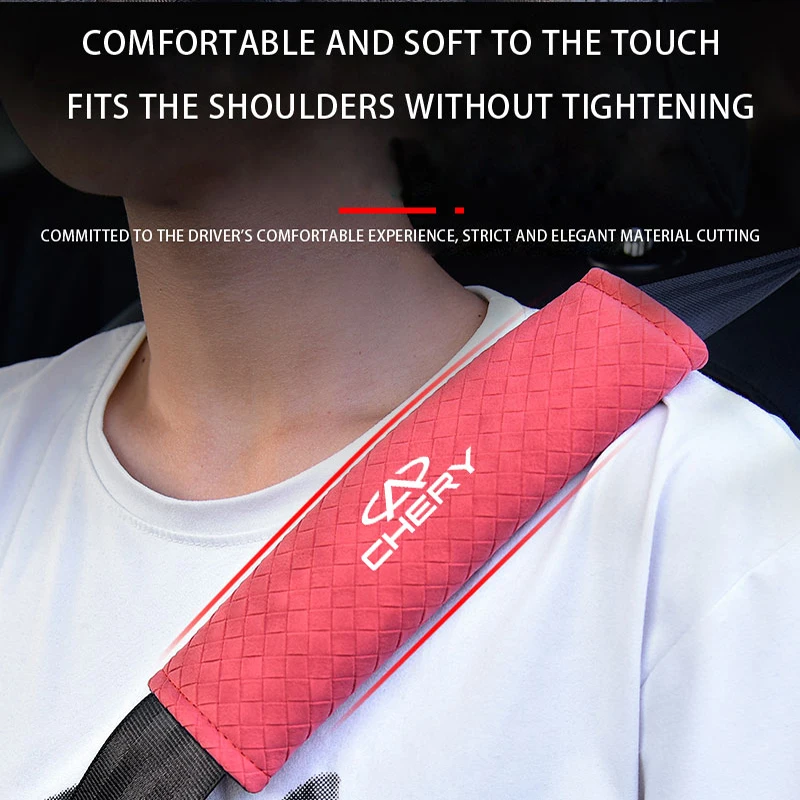 

Car Adjustable Seat Belt Plush Shoulder Pad Upholstery Supplies For Chery Tiggo 7 2 Pro 5x 5 4 3 8 T11 3 5 Gx EQ7 E3 Fora QQ IQ