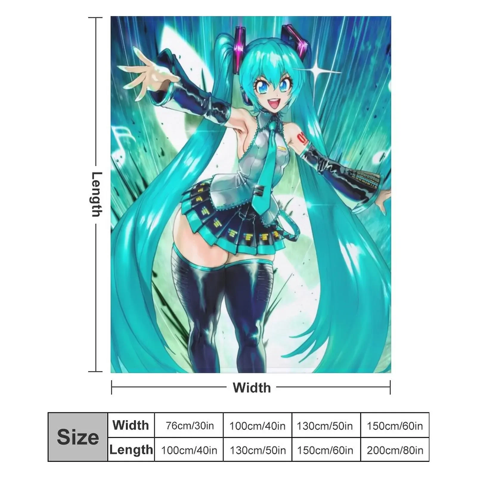 Одеяло Мику забавный подарок на диван одеяла