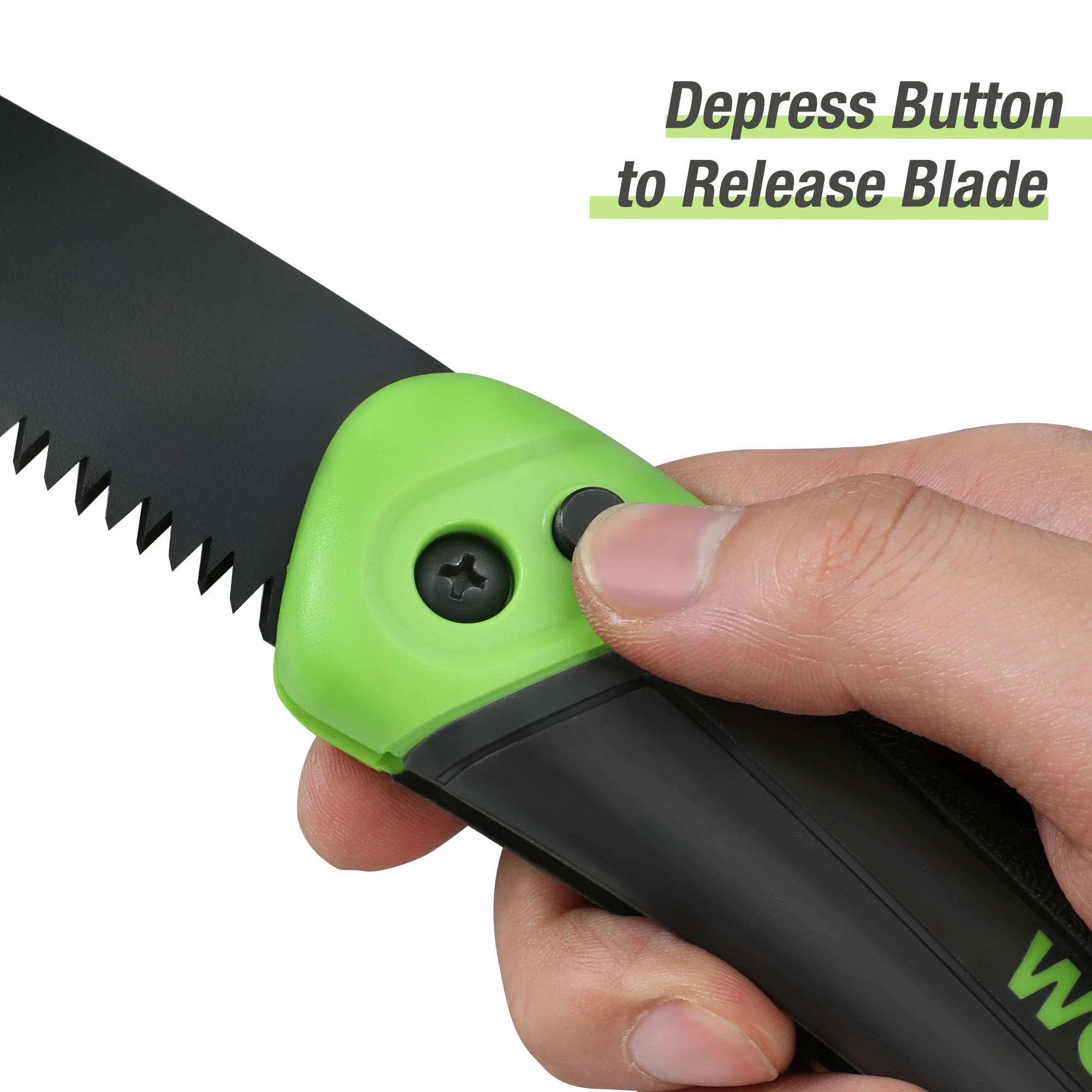 Складная штамповочная пила WORKPRO с 7-дюймовым лезвием для резки деревянных веток