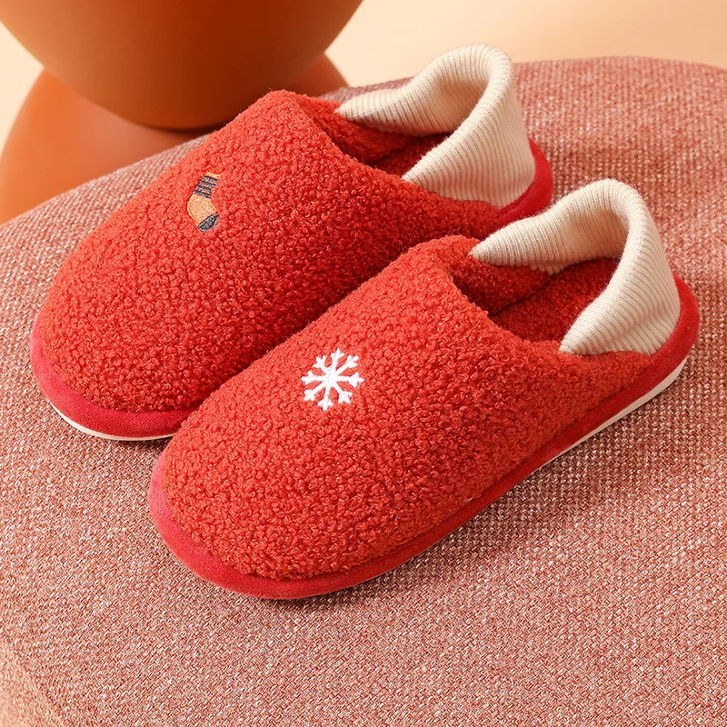 Warm winter woman slipper Fluffy slippers Thermal House Non slip Grip Contton Plush Indoor rubber Shoes Ladies Fuzzy Cozy Soft