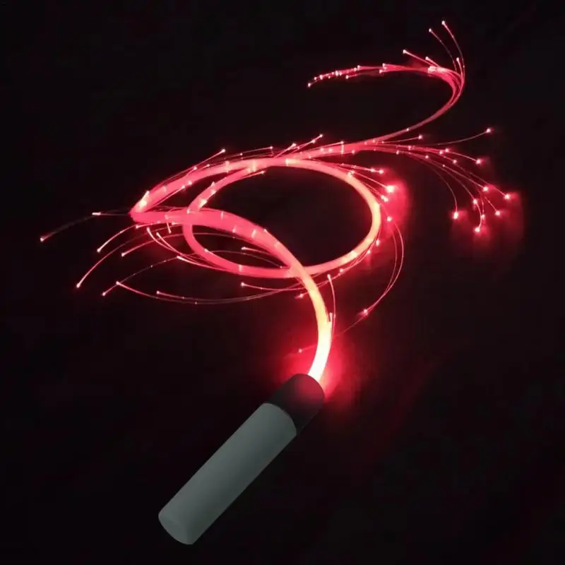 

LED Whips 360 Degree Rotating Light Up Dance Rave Accessories Reusable Battery Powered Fiber Whip Glowing Whips With 4 Variable