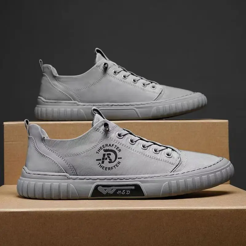 

Мужские парусиновые туфли, модная дышащая Рабочая устойчивая Нескользящая износостойкая спортивная обувь на плоской подошве, Повседневная Уличная обувь