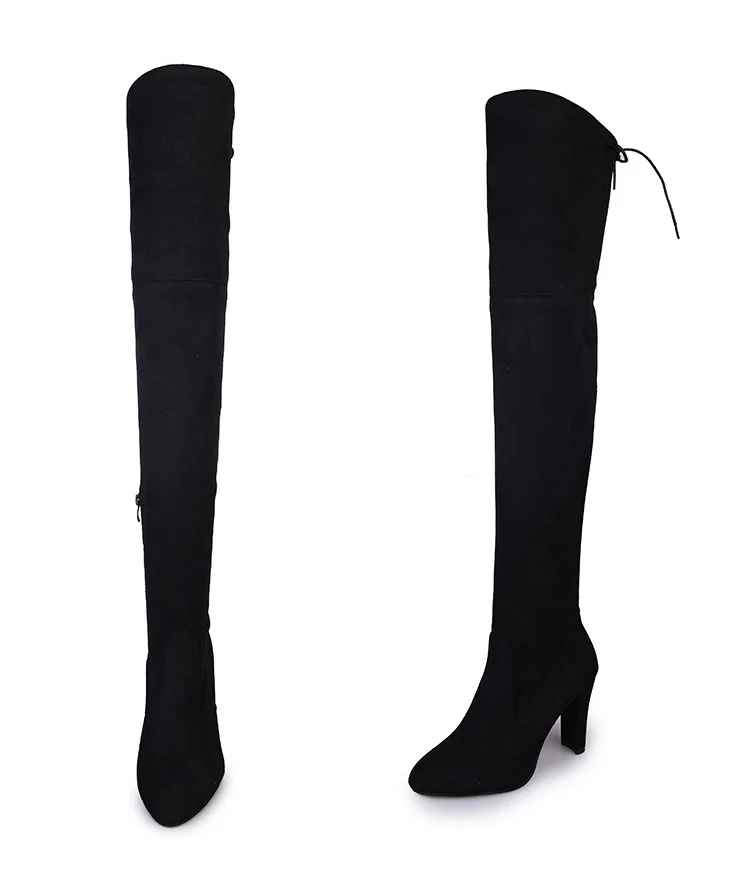 Женские сапоги выше колена сезон осень-зима 2024