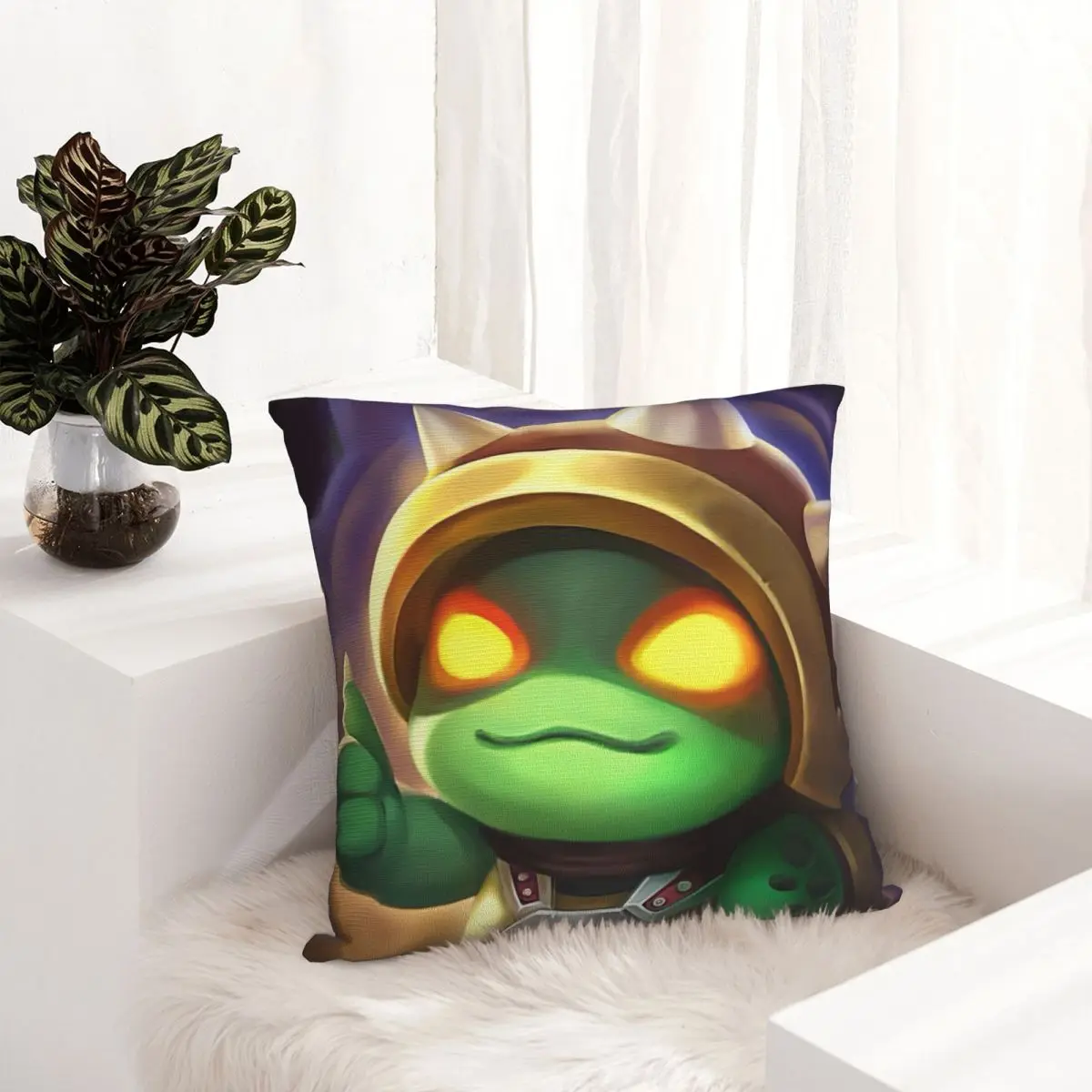 Chibi Rammus OK Pillow Case League Battle Game Legends Cushion Covers Awesome Zippered Decor Pillowcover for Bed 18&quotx18&quot