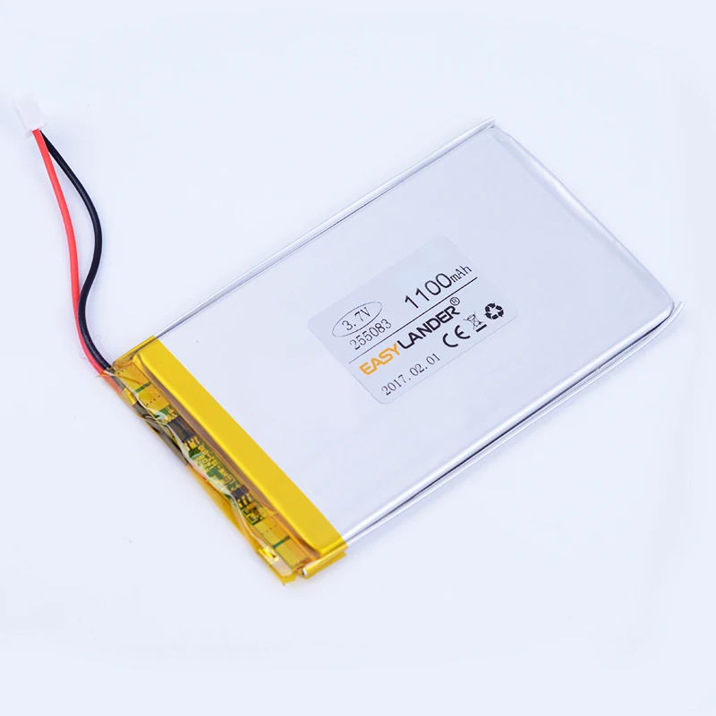 

255083 3.7V 1100mAh Rechargeable Li-Polymer Li-ion Battery For MP4 MP5 DVR GPS Speaker E-book tablet pc power bank 305083 254985