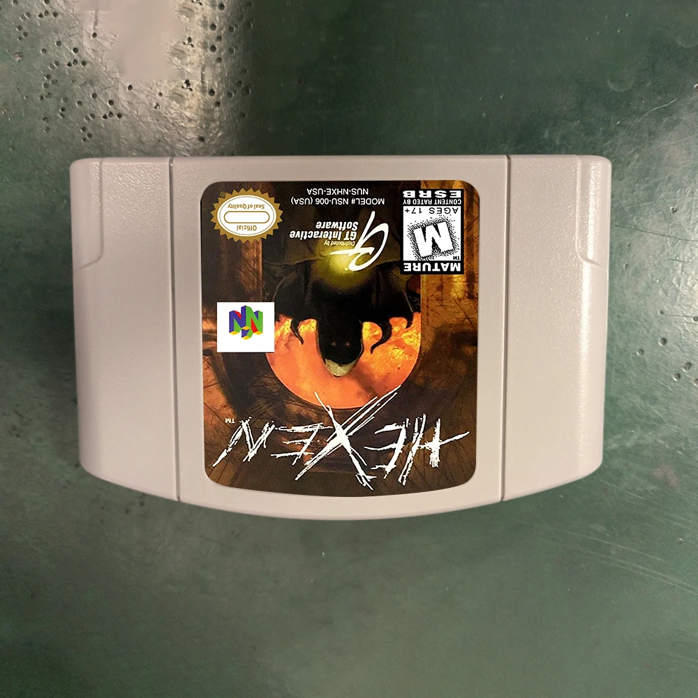 Фото Ретро-карта Hexen для игрового картриджа N64 для консоли Nintendo 64, США, версия NTSC №1