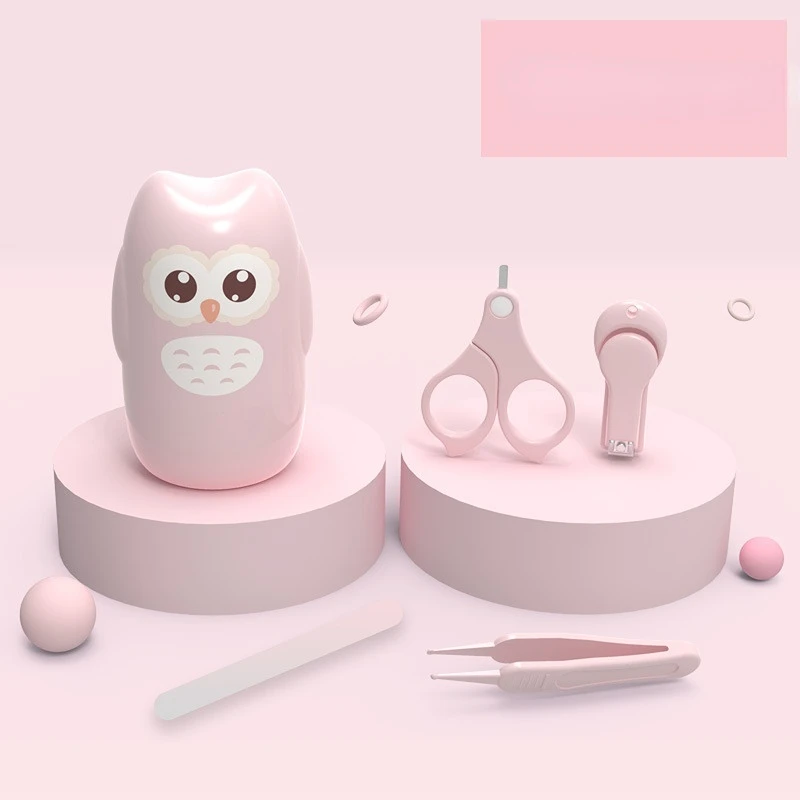 Newborn Baby Nail Scissor Baby Nail Care Tool Kid Safe Portable Nail Clipper Trimmer File Tweezer With Box Children Manicure Kit images - 6