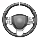 Искусственная кожа черного цвета из углеродного волокна для Suzuki Swift 2011-2017 Swift Sport 2011-2017 Vitara S 2015-2019