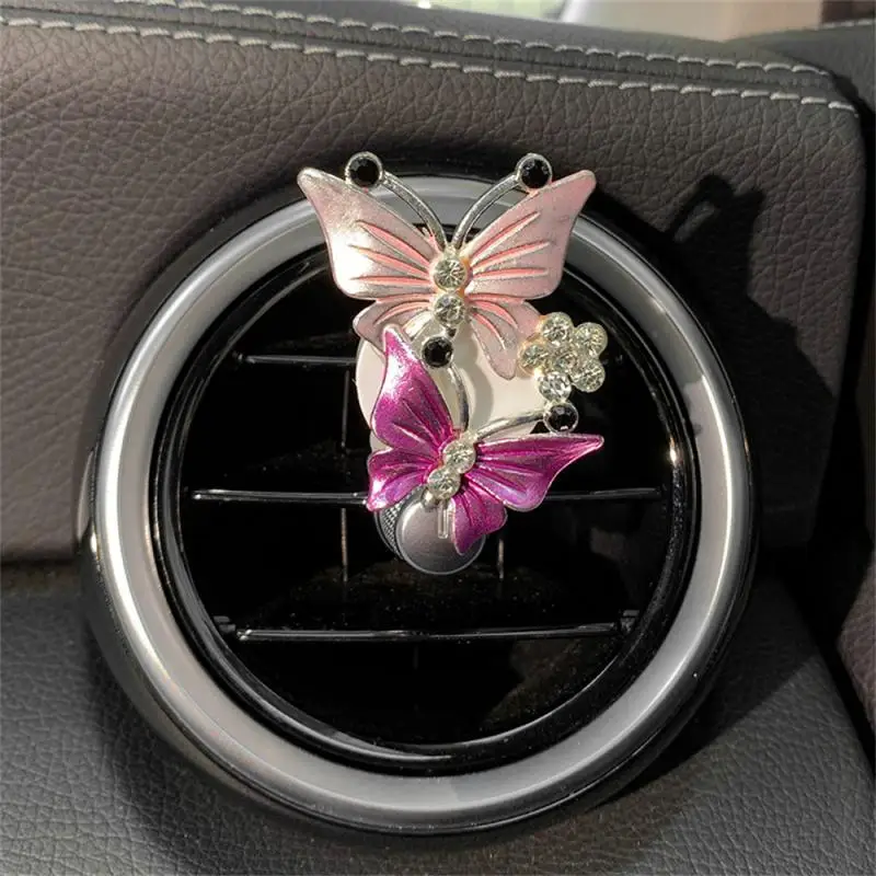 

Fashion Car Jewelry Clip Creative Color Butterfly Modeling Aromatherapy Clip Lasting Decoration Clip Car Supplies