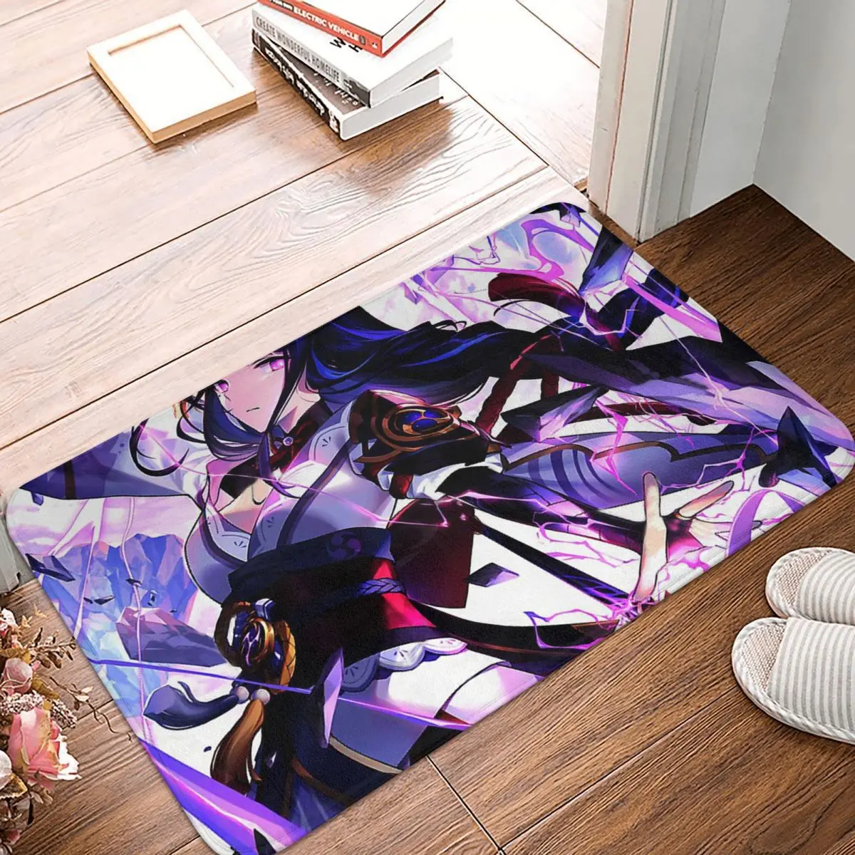 

Raiden Shogun coolmat для ванной комнаты Genshin ударопрочный игровой Придверный коврик, кухонный ковер, коврик для балкона, украшение для дома