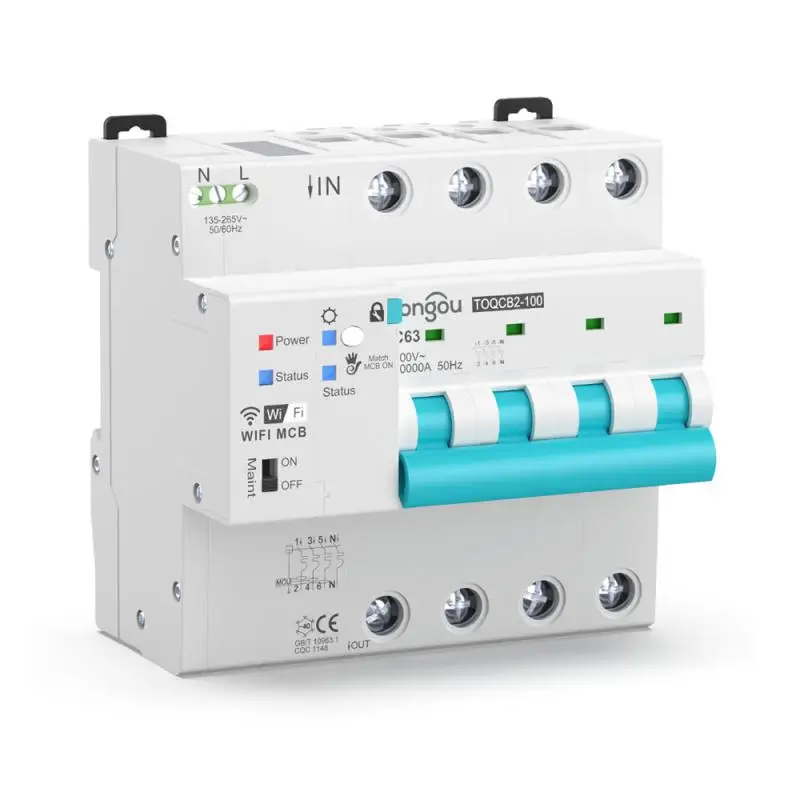 

Smart Life Automatic Mcb Timer Work With Alexa Google Home Ifttt Smart Home Measurement Circuit Breaker 4p Wireless Tuya 63a