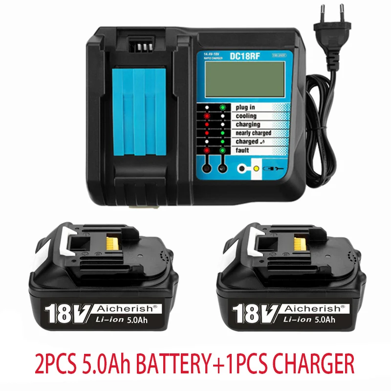 

18650 Latest 18V 5Ah Lithium Ion Rechargeable Power Tool Is Suitable For Makita Battery BL1840 BL1850 BL1830 BL1860B LXT400