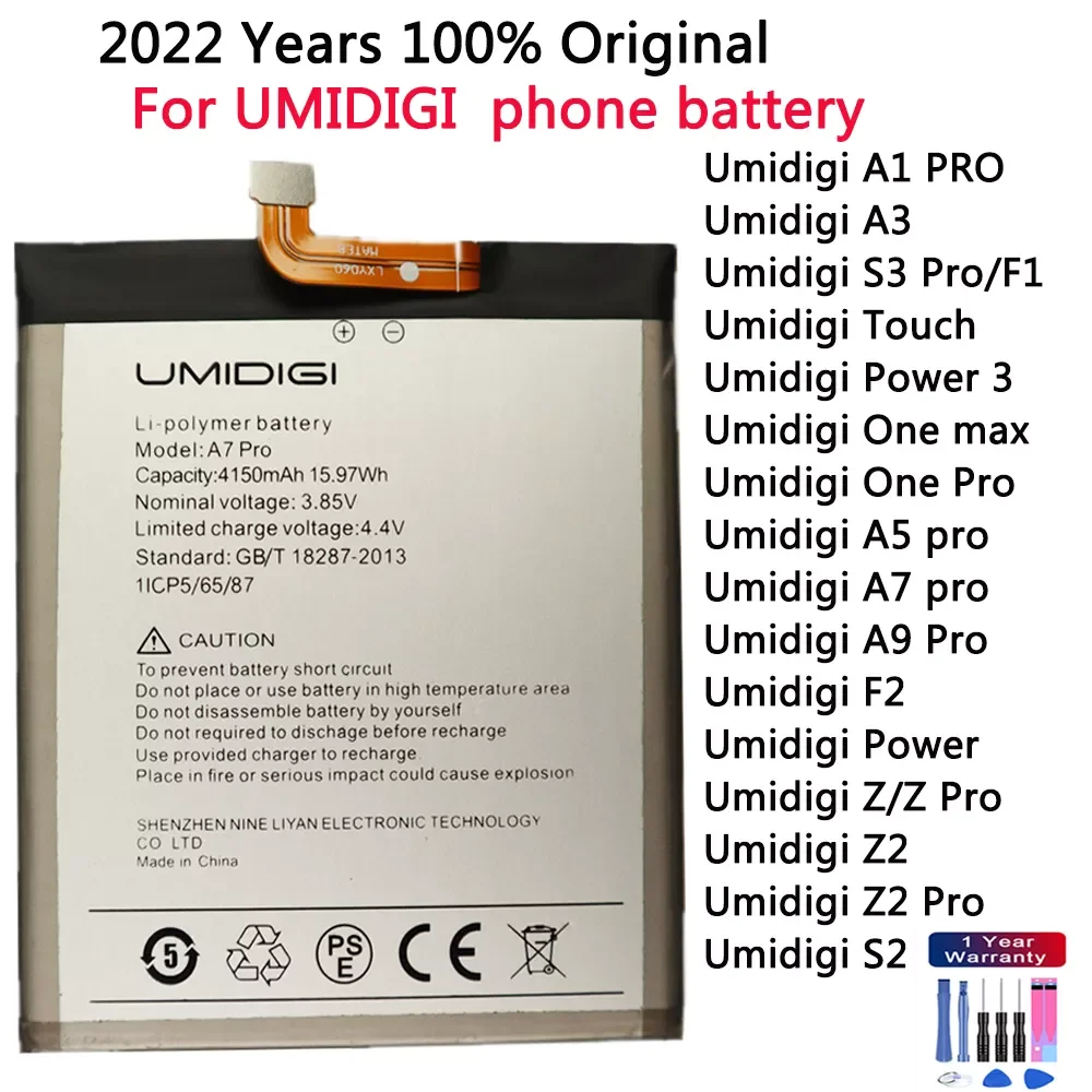 

Original Battery For UMI A1 PRO A3 S3 Pro Touch Power/Power 3 One max One Pro A5 pro A7 pro A9 Pro F2 Z/Z Pro Z2 Pro S2
