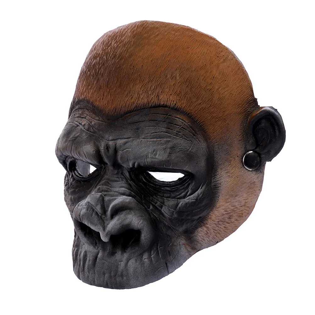 

Halloween Funny Party Masquerade Mask PU Foaming Monkey Headgear Scary Orangutan Mask Party Full Face Mask