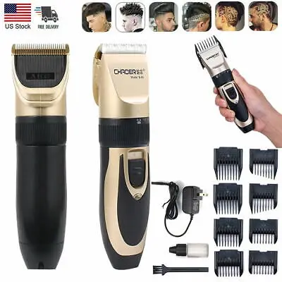 

Аккумуляторная машинка для стрижки волос, профессиональный триммер с нулевым распылением, Аккумуляторный набор для домашнего использован...