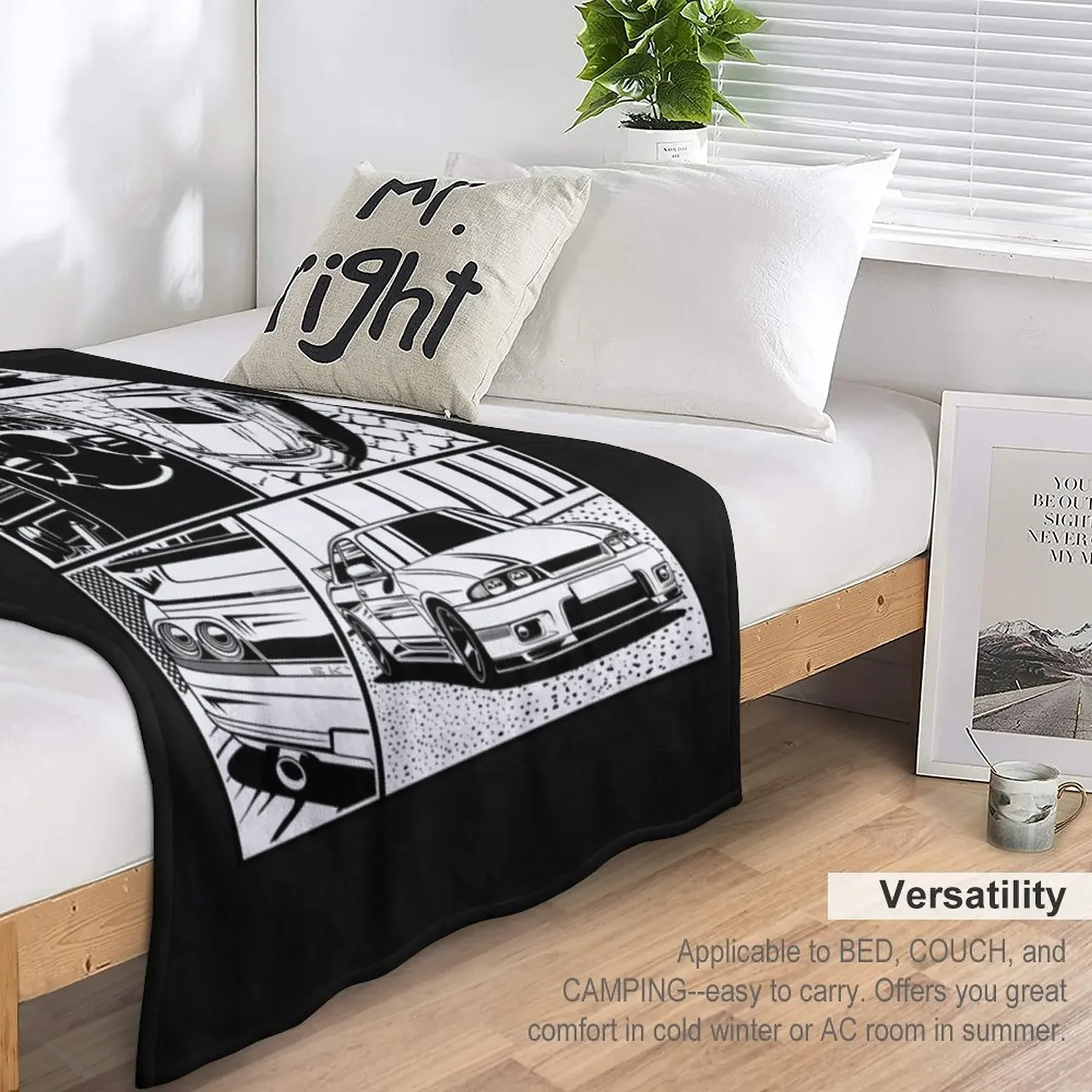 DMNTeestore Skyline R33 GTR. Детали набивное одеяло для дивана