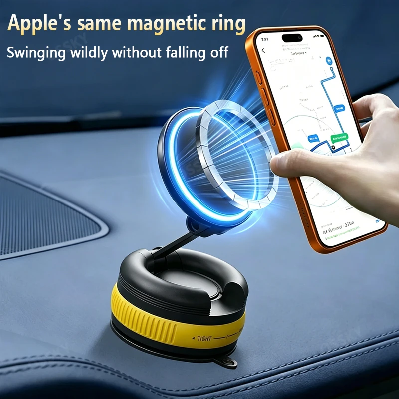 Фото OSSKY Fashion New Car Universal Phone Mount Vacuum Adsorption 360 °   Вращающийся складной магнитный держатель для телефона, автозапчасти №4