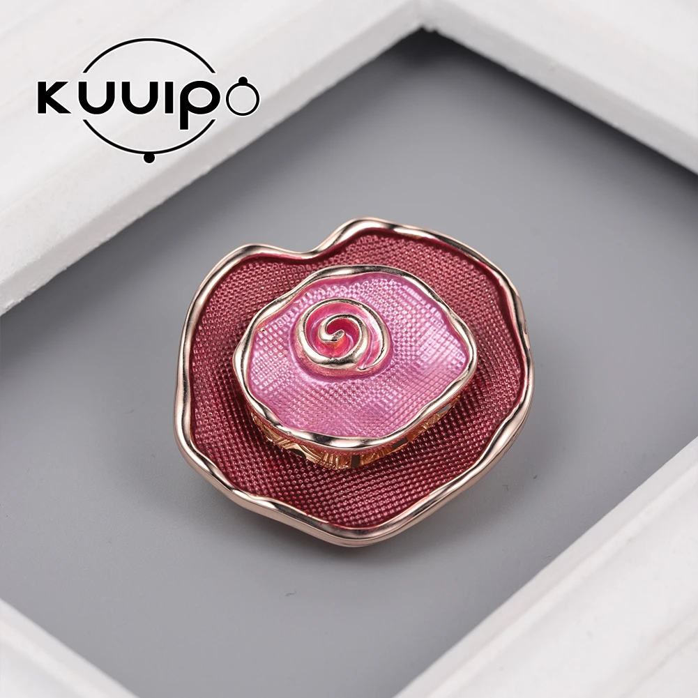 

Kuuipo Flower Magnetic Brooch Metallic Christmas Gift Jewelry Funny Backpack Pins Trending Products 2022 New Brooches for Women