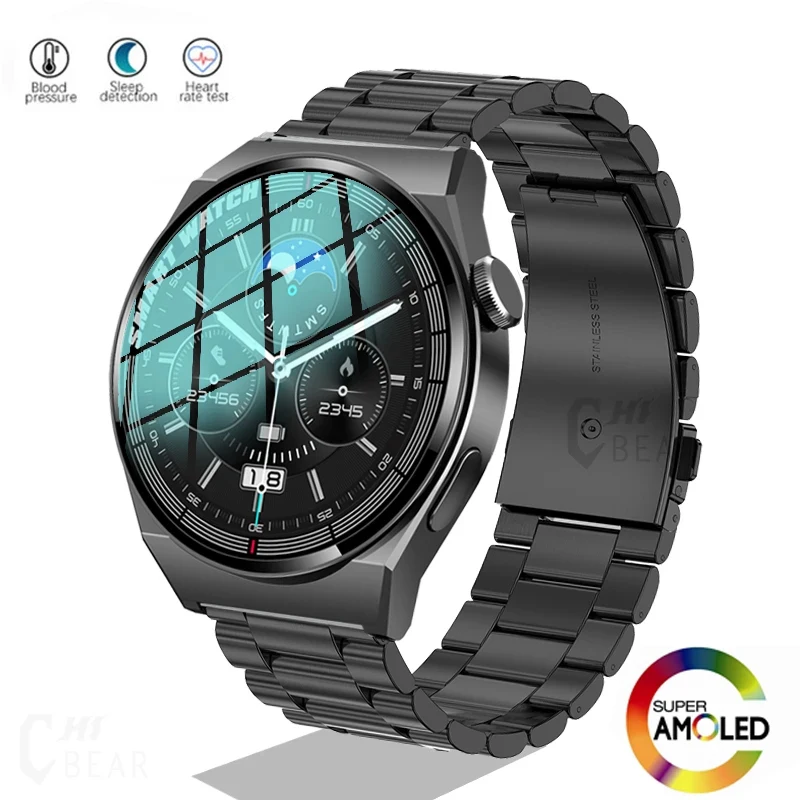 

2023 New ECG+PPG Bluetooth Call Smart Watch Men GT3 Pro AMOLED Sport Fitness Tracker Waterproof Man SmartWatch For HUAWEI XIAOMI